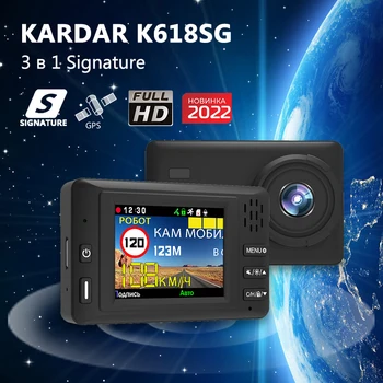 Novi Kombinirani 3 IN1 Avto DVR GPS, Radar Detektor Podpis FHD1080P Video Snemalnik Avto Dodatki GPS Proti Policijski Radar Karadar K618SG Slike
