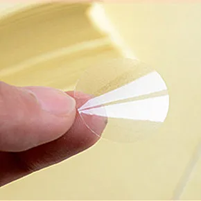 Premer 2,5 cm Nepremočljiva Krog Pregleden Večfunkcijsko Samolepilne Nalepke Darilo Stranke Pakiranje Krog PVC Jasen Pečat Oznaka DHL Slike