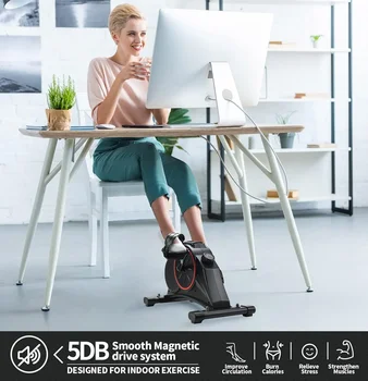 Desk Kolo s Pedali Vaditelj,Prenosni Mini Uresničevanje Kolo za Roko/Nogo Prenosni Pedal Kolo za Dom in Pisarno z LCD Monitor Kolesarjenje Slike
