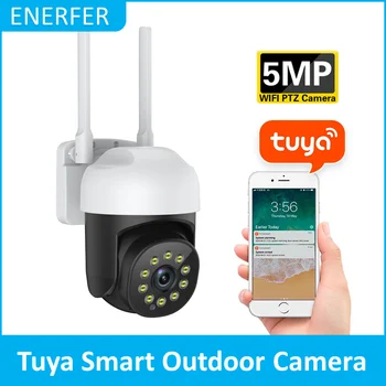5MP Tuya Smart PTZ Kamere 1080P Ai Auto Tracking Home Security Prostem CCTV kamer Slike