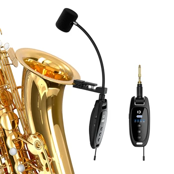 Shidu U18 Novi Vsesmerni Profesionalni glasbeni instrument, UHF Brezžični Mikrofon Saksofon mikrofon Slike