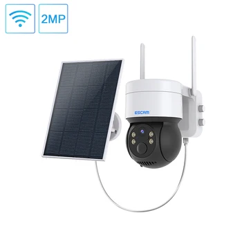 ESCAM QF170 WIFI IP Kamera 2MP PT Sončne Plošče PIR Alarm Barvno Night Vision dvosmerni Audio IP66 Nepremočljiva Nadzor Cam Slike