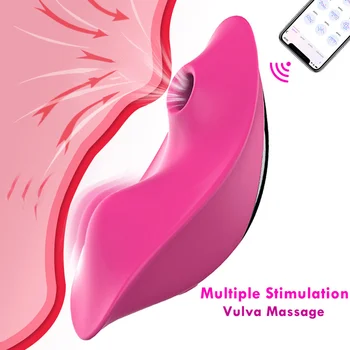 Klitoris Stimulator G-spot APP Remote Control Sesanju Vibrator Nosljivi Hlačke Sex Igrače za Ženske Vagine Seksi Juguetes Sexuales Slike